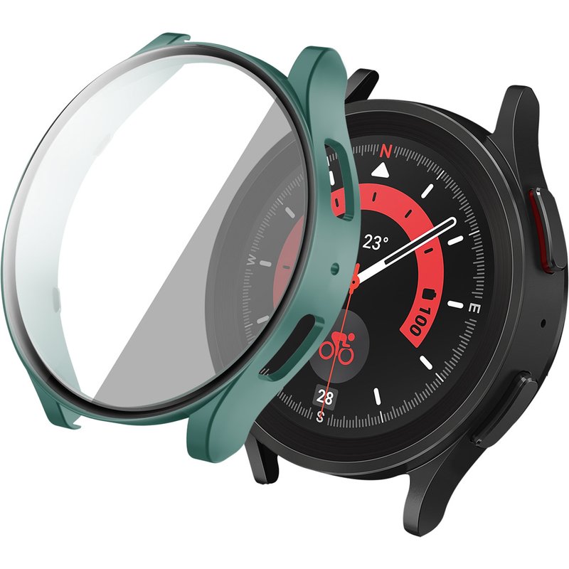 imoshion Coque rigide à couVerture complète Samsung Galaxy Watch 6 - 44 mm - Vert foncé