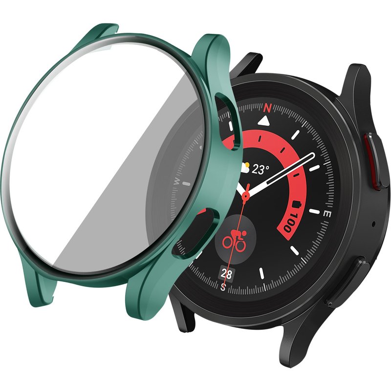 imoshion Coque rigide à couVerture complète Samsung Galaxy Watch 4 - 40 mm - Vert foncé