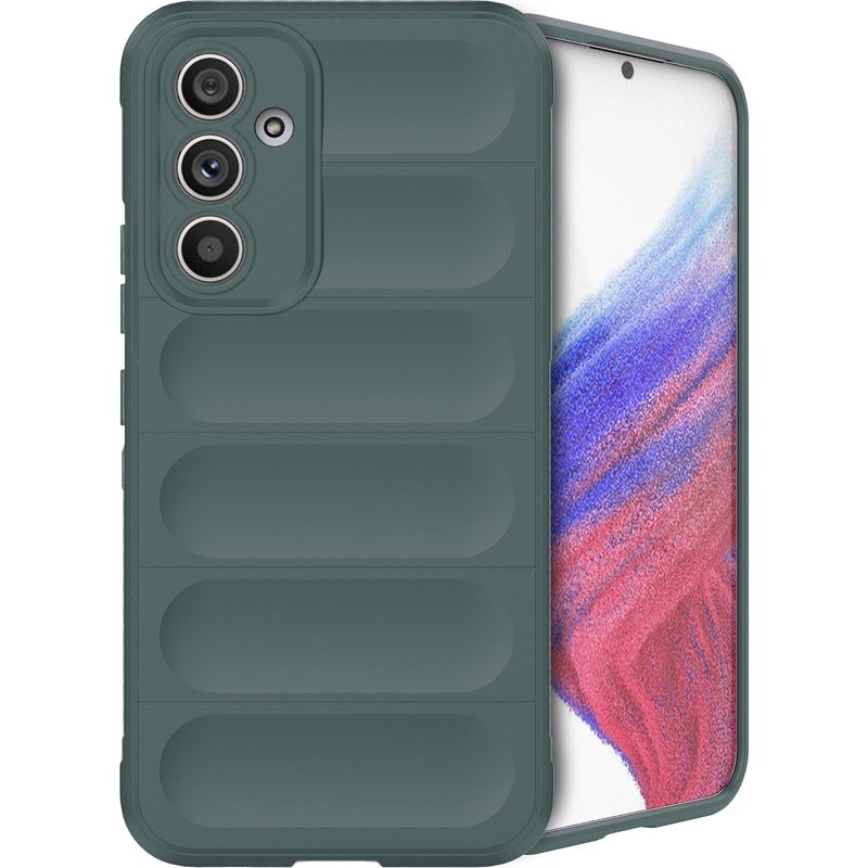 Coque Samsung Galaxy A54 (5G) - Silicones et TPU (doux) - imoshion Coque/Coque silicone - étui téléphone Vert foncé - Design Aucun