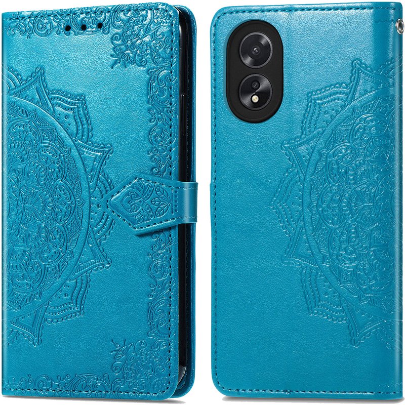 Coque Oppo A38 - Similicuir - imoshion Coque portefeuille - étui téléphone Turquoise - Design Aucun