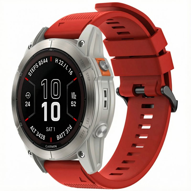 imoshion Bracelet QuickFit® en silicone - Connexion Garmin 26 mm - Rouge