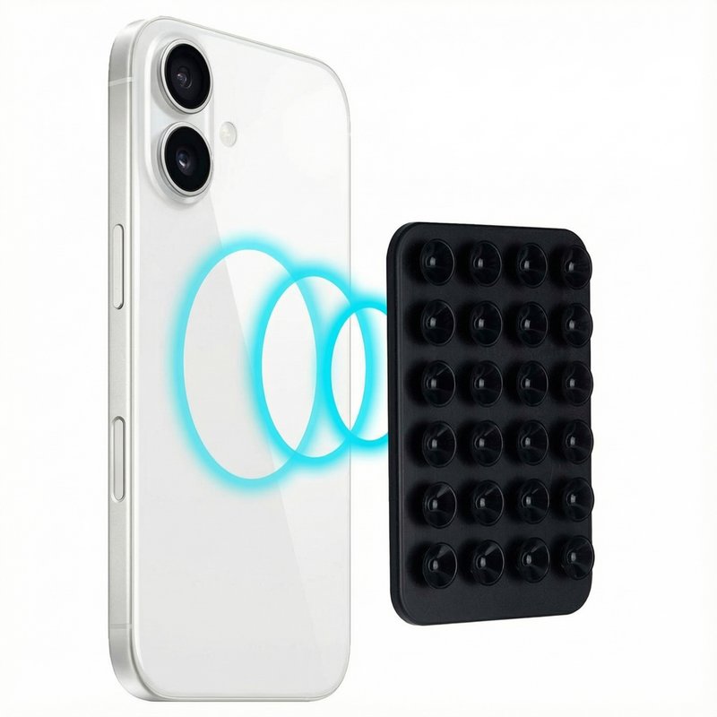 Selencia Support de téléphone à ventouses MagSafe - Noir