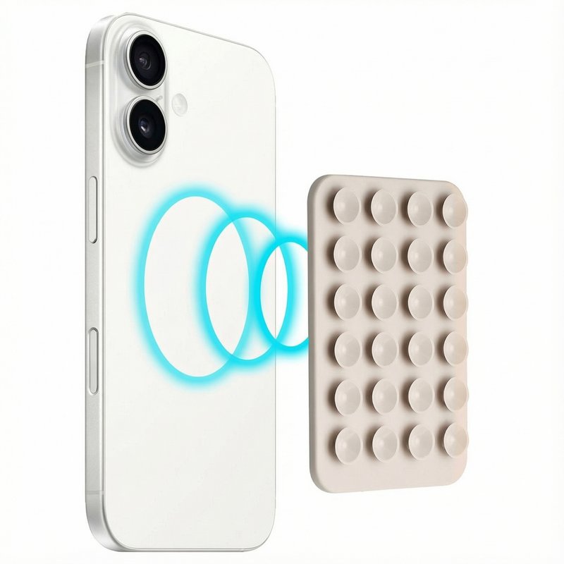 Selencia Support de téléphone à ventouses MagSafe - Warm Grey