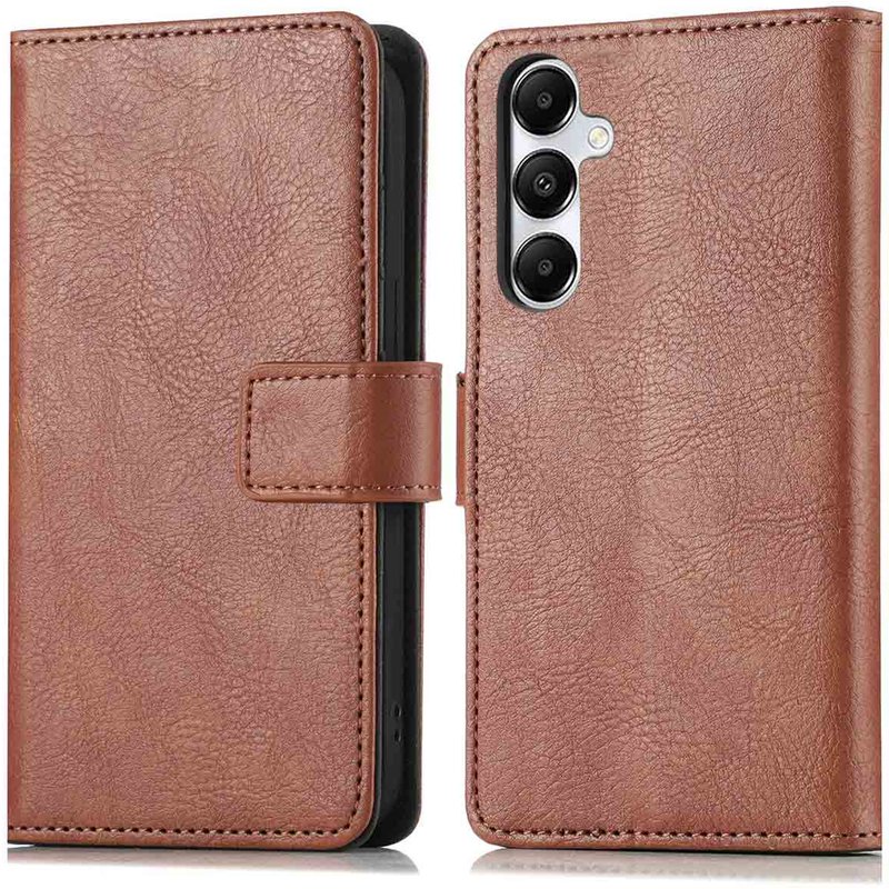Coque Samsung Galaxy S25 - Similicuir - imoshion Coque portefeuille - étui téléphone Marron