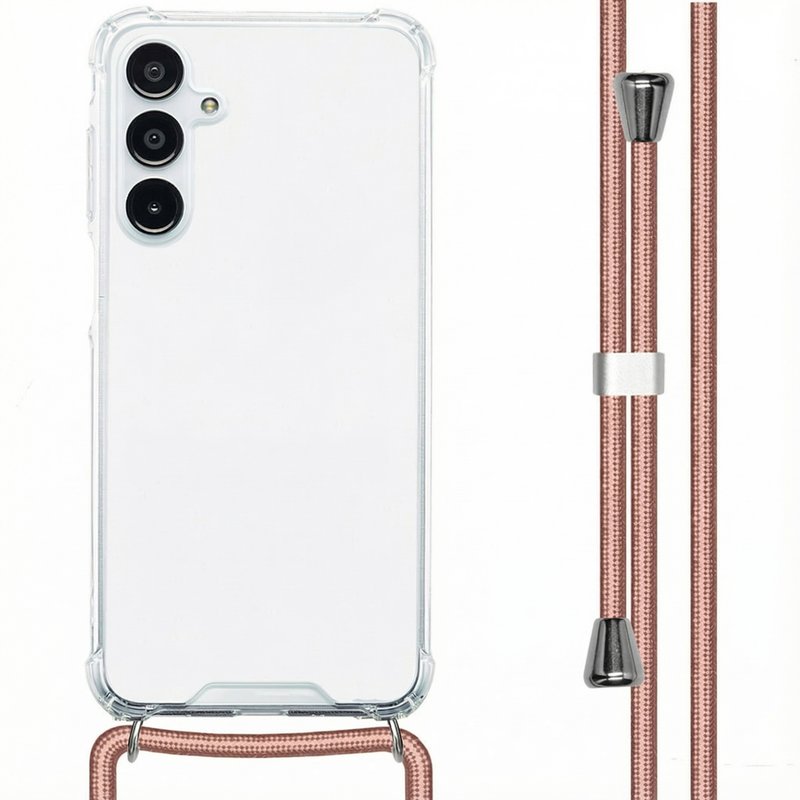 Coque Samsung Galaxy A16 (5G) avec cordon - Plastique - imoshion Coque/Coque rigide - étui téléphone Rose dorée