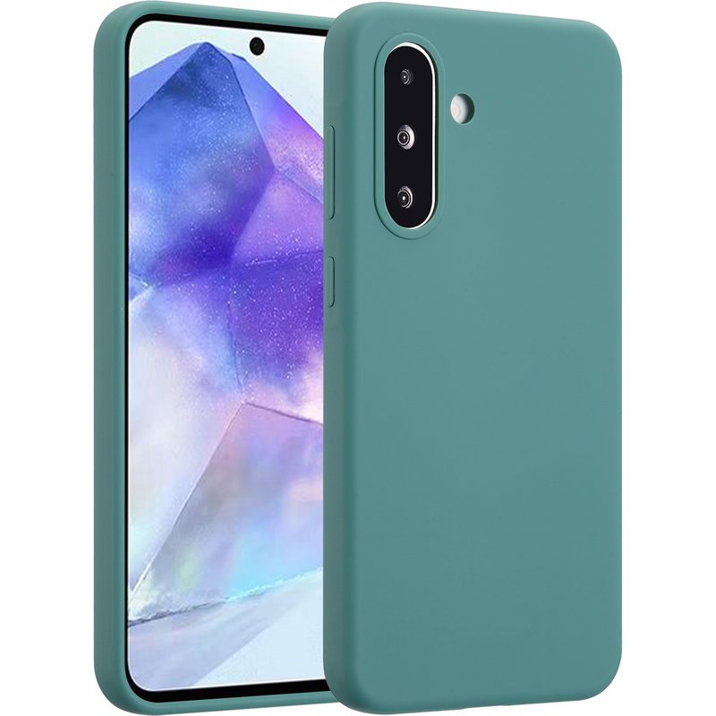 Coque Samsung Galaxy A56 (5G) - Silicones et TPU (doux) - Accezz Coque/Coque silicone - étui téléphone Vert foncé
