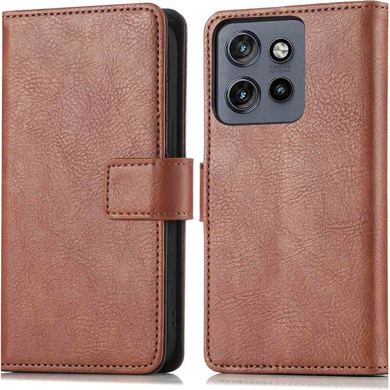 Coque Motorola ThinkPhone 25 - Similicuir - imoshion Coque portefeuille - étui téléphone Marron