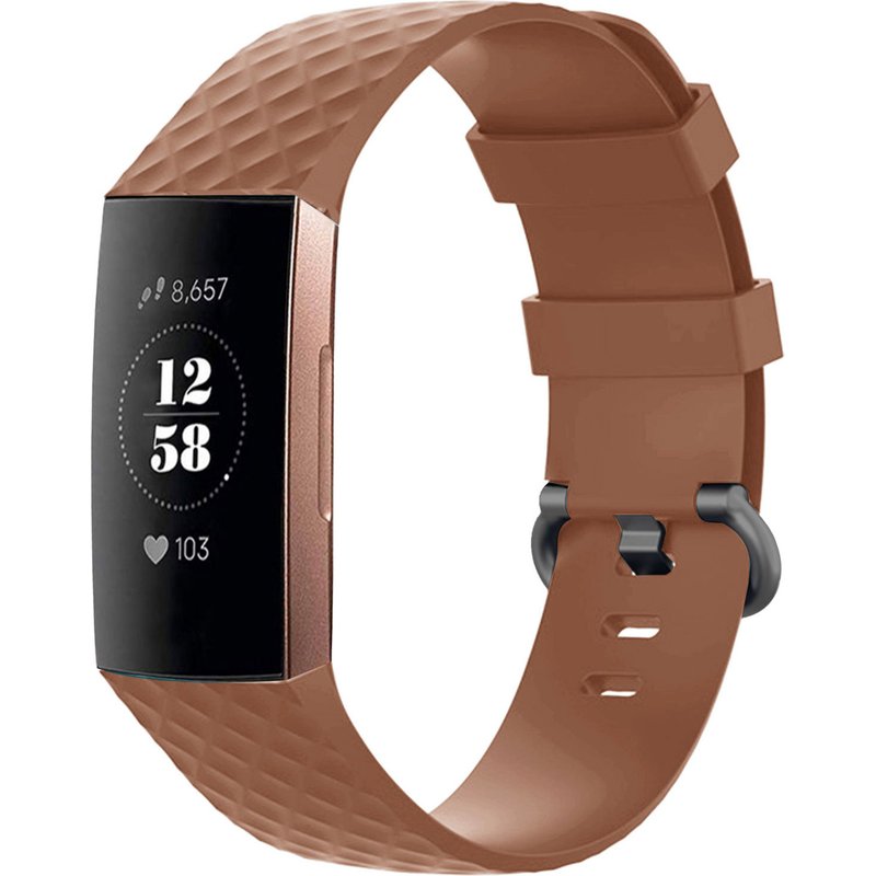imoshion Bracelet silicone Fitbit Charge 3 / 4 - Marron