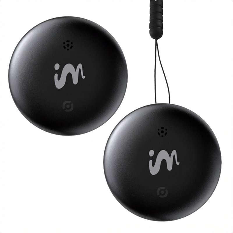 imoshion Wireless Tag - Tracker Bluetooth pour Android - 2 pack - Noir