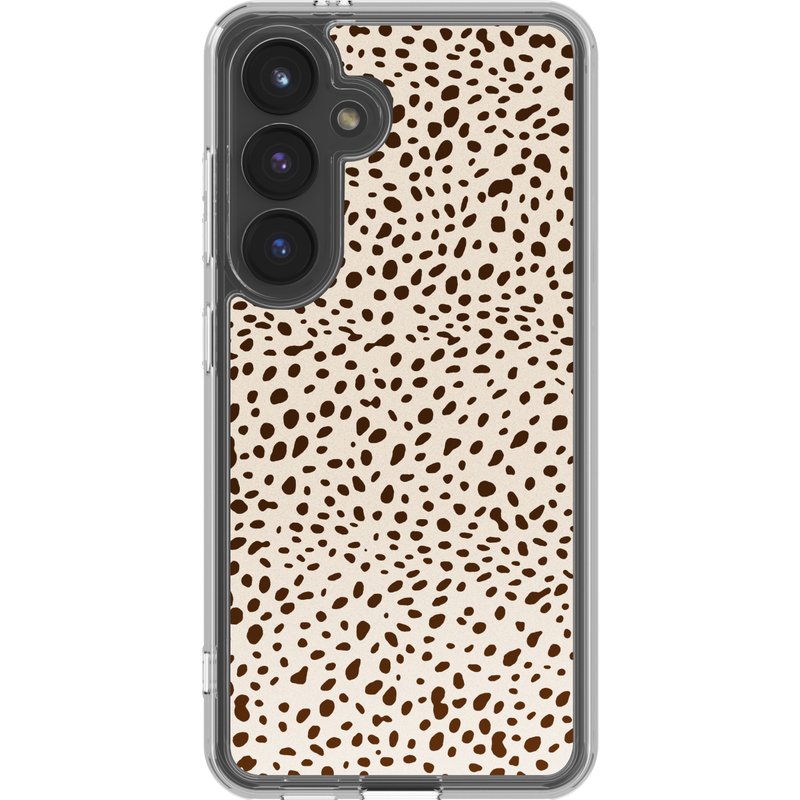 Coque Samsung Galaxy S24 - Silicones et TPU (doux) - Coque/Coque silicone- étui téléphone Desert Dots personnalisée