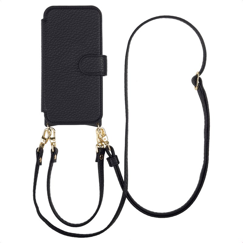 Coque Samsung Galaxy S25 avec cordon MagSafe - Similicuir - Selencia Coque portefeuille - étui téléphone Noir
