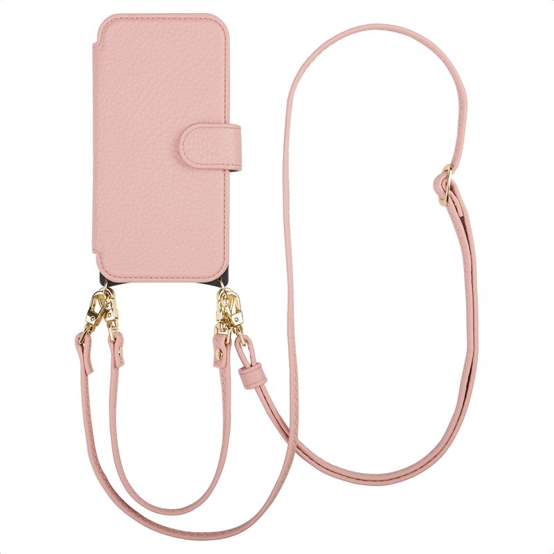 Coque Samsung Galaxy S25 avec cordon MagSafe - Similicuir - Selencia Coque portefeuille - étui téléphone Rose