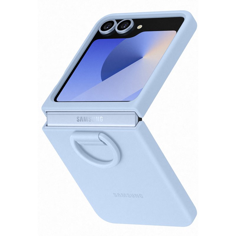 Coque Original Samsung Galaxy Z Flip 7 FE - Silicones et TPU (doux) - Samsung Coque/Coque silicone - étui téléphone Bleu