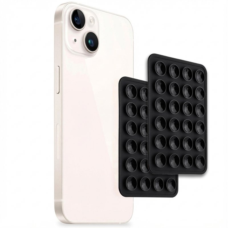 Selencia Pack de 2 Supports de téléphone à ventouse - Noir