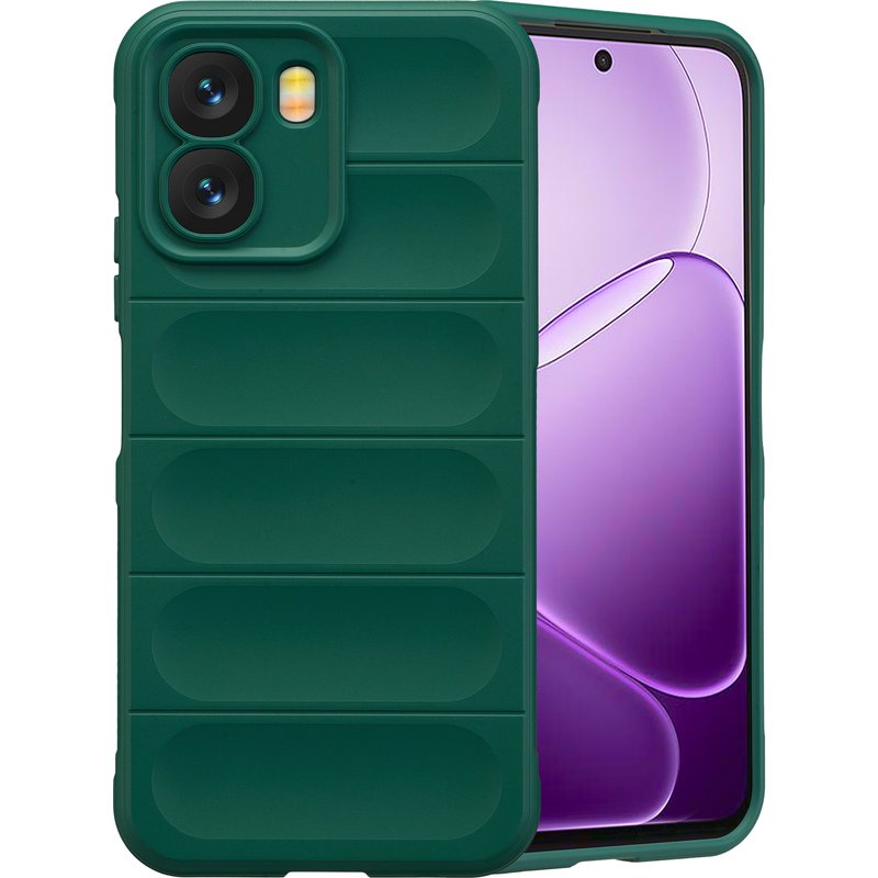 Coque Oppo A6x (4G) - Silicones et TPU (doux) - imoshion Coque/Coque silicone - étui téléphone Vert foncé