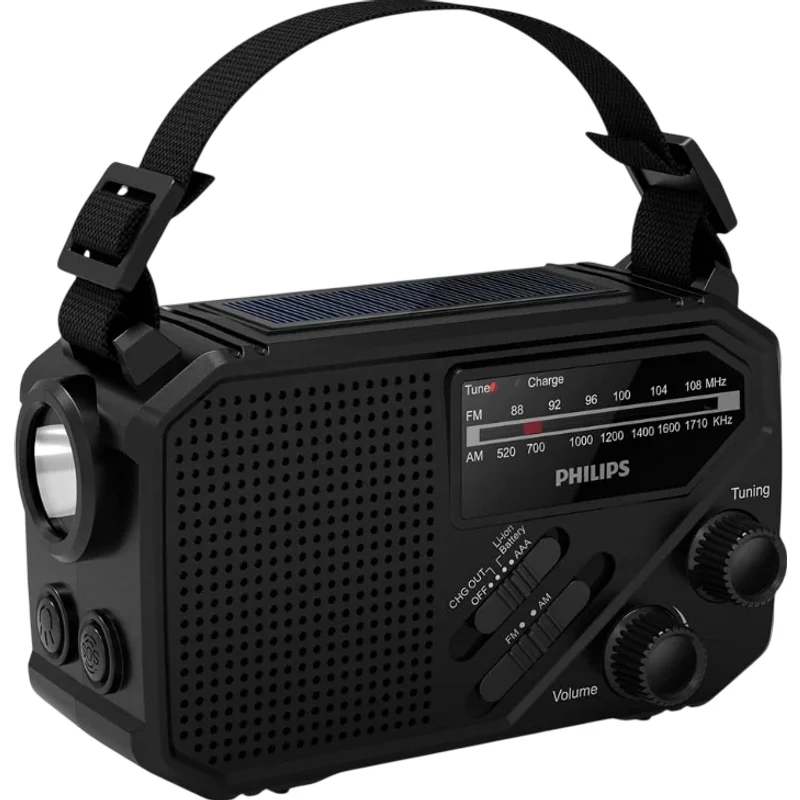 Philips TAR1609/00 - Radio Portátil Analógica con Linterna