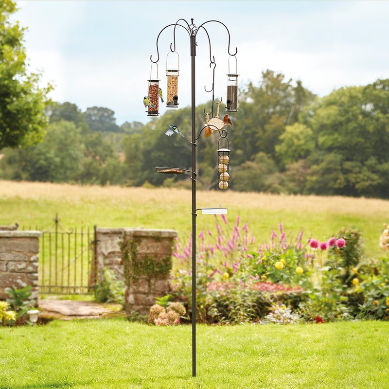 Garden Gear - Bird Feeding Station with 4 Bird Feeders