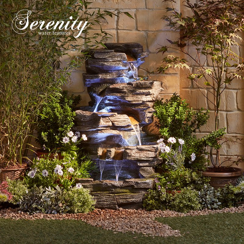 Serenity - Cascading Rock Pool Water Feature