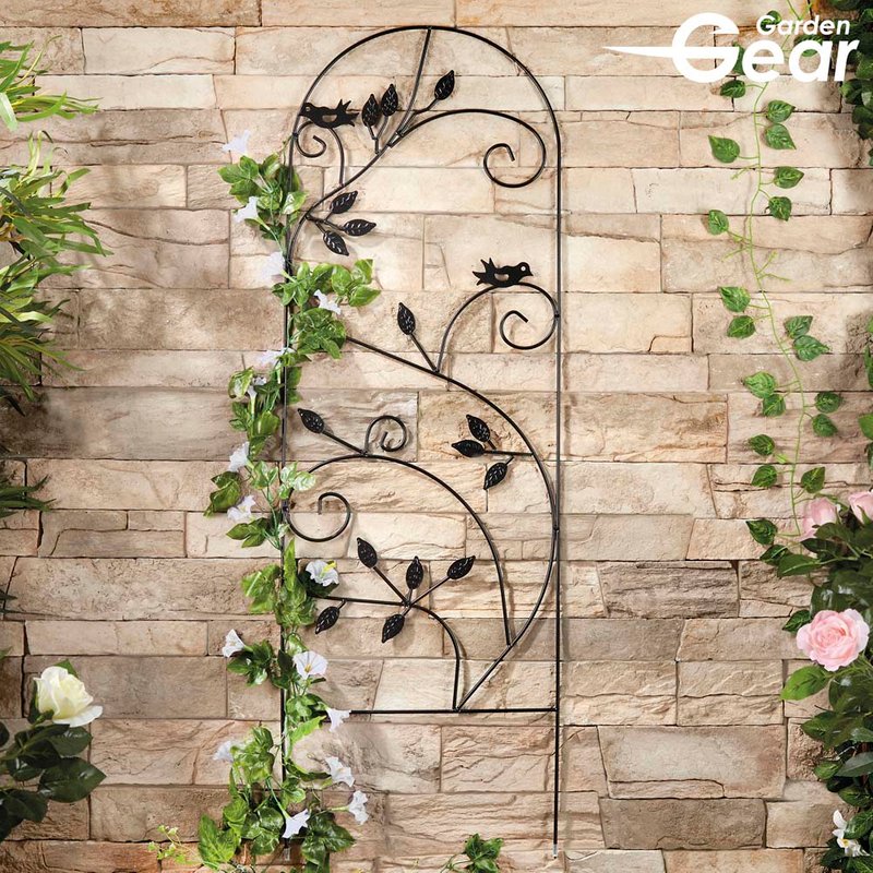 Garden Gear - 1.15M Metal Plant Support - Leaves