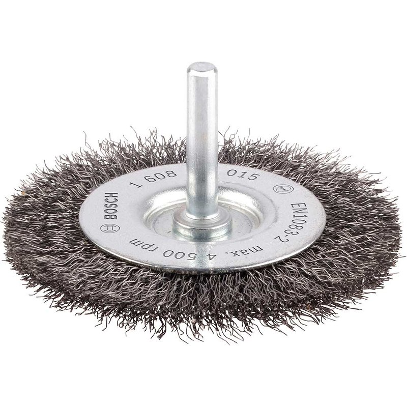 Bosch PRO 0.2mm Crimped Steel Wire Wheel Brush 75mm 6mm Shank