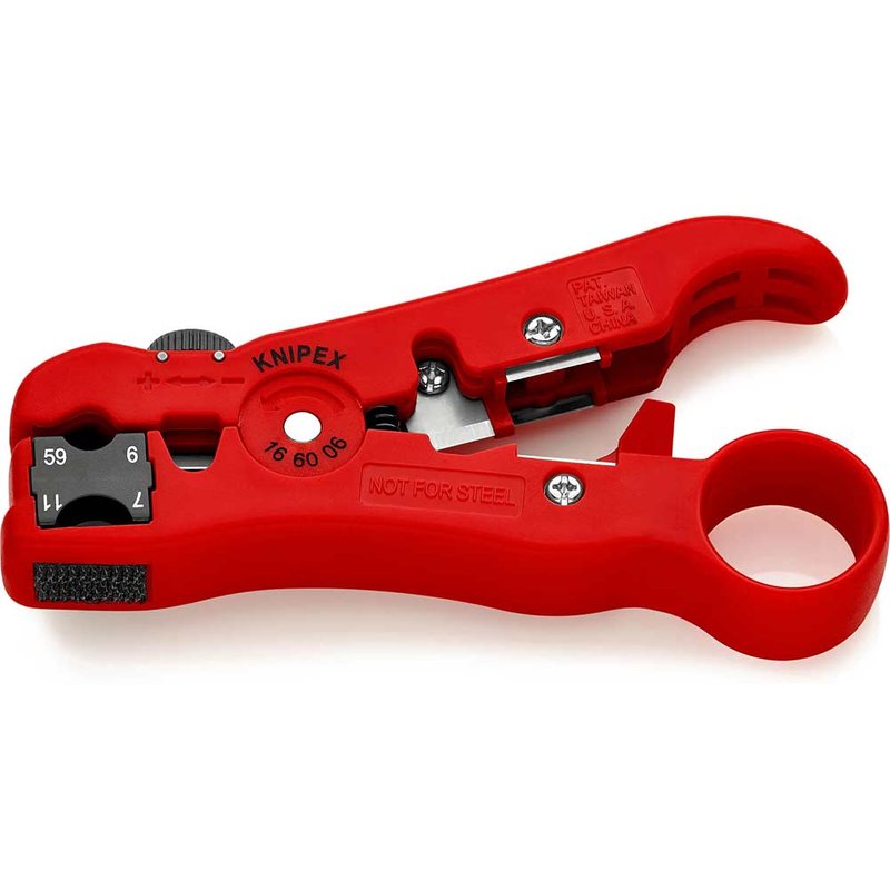 Knipex 16 60 06 Wire Stripping Tool for Coax and Data Cable 16 60 06 SB