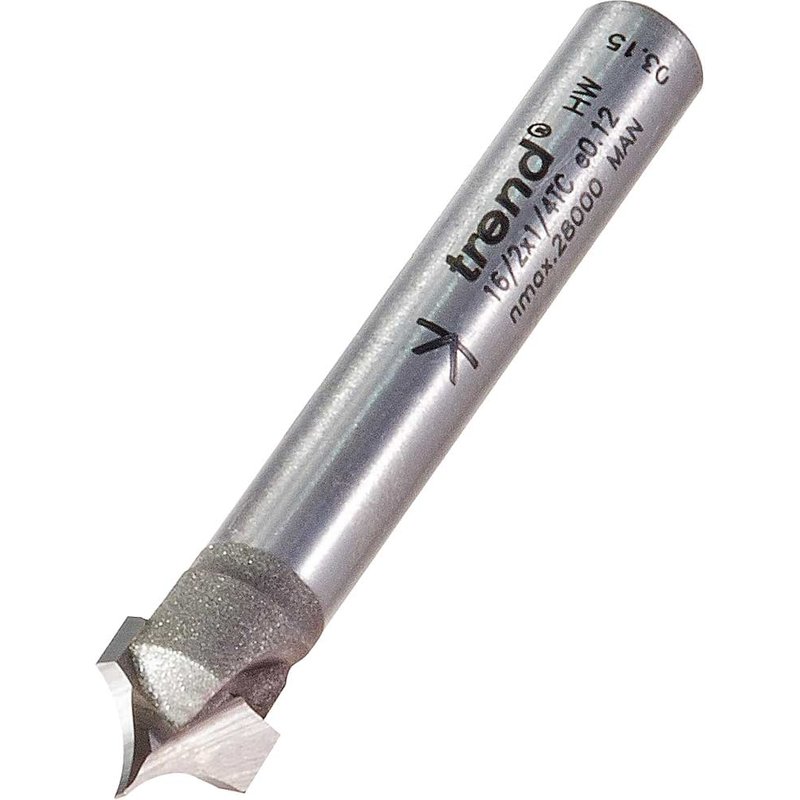 Trend Ovolo Panel and Veining Router Cutter 9.5mm 7.5Mmm 1/4"