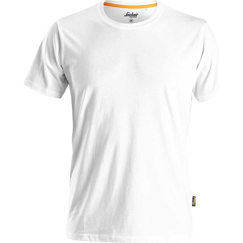Snickers 2526 Mens Allround Work Organic Cotton T Shirt White XL