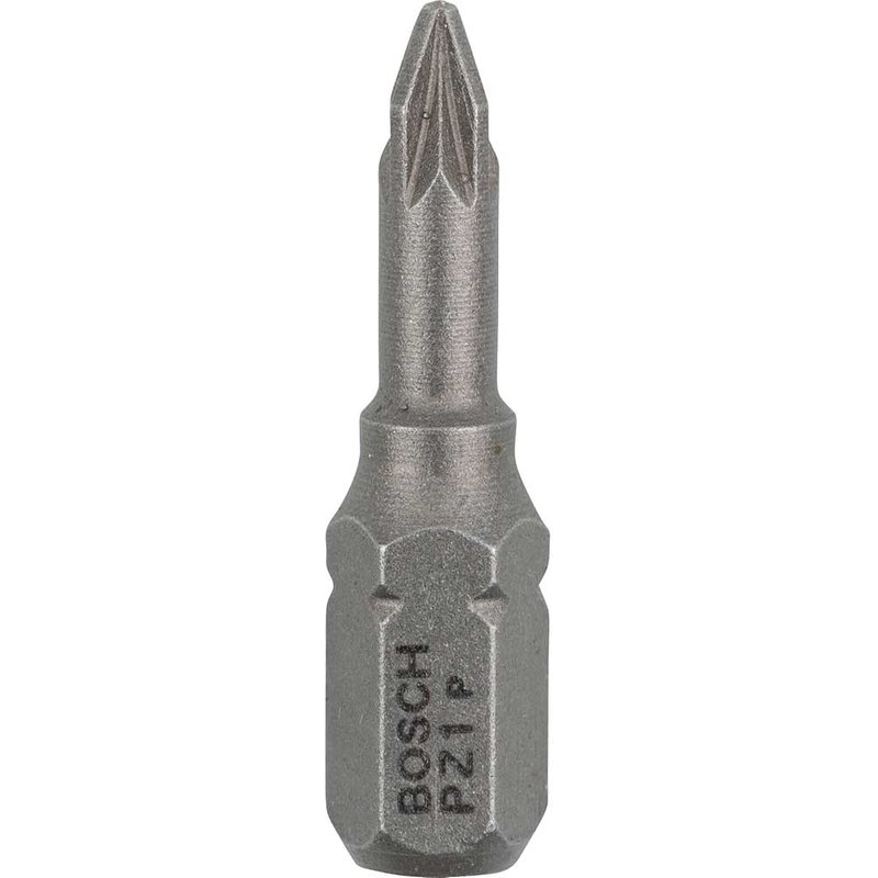 Bosch Extra Hard Pozi Screwdriver Bits PZ1 25mm Pack of 100