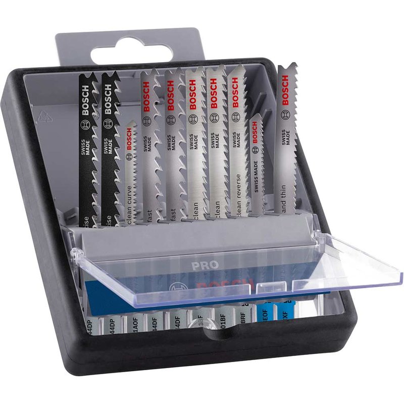 Bosch 2607011943 PRO Jigsaw Blade Set for Wood & Metal (10 Piece) 2607011943