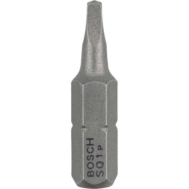 Bosch Square Extra Hard Robertson Screwdriver Bit R1 Square 25mm Pack of 3