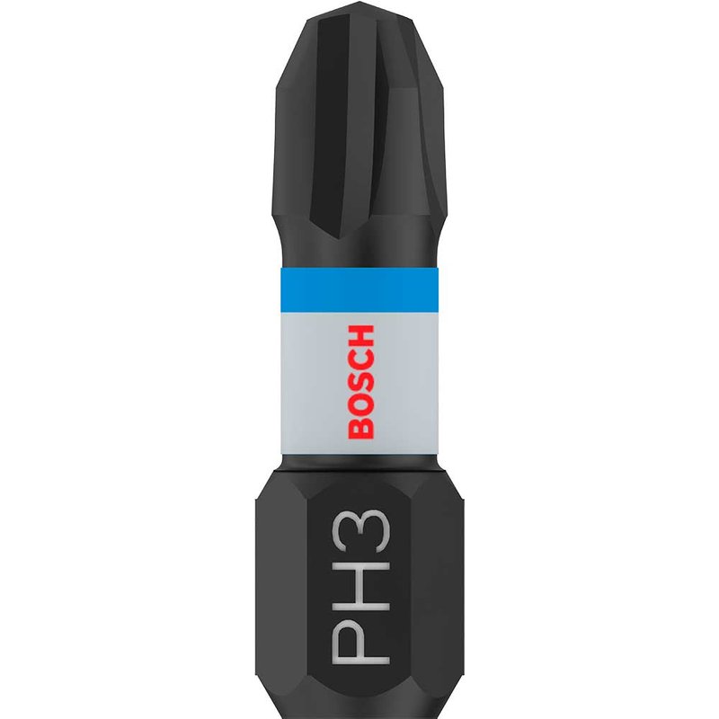 Bosch PRO Impact Control Torsion Philips Screwdriver Bits PH3 25mm Pack of 2