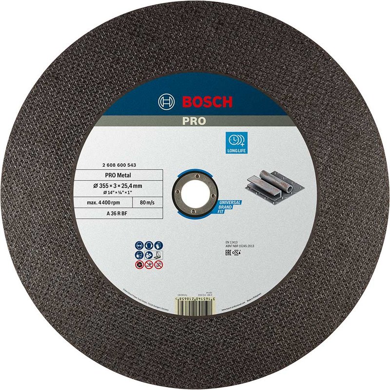 Bosch PRO A36R BF Chop Saw Metal Cutting Disc 355mm 350mm