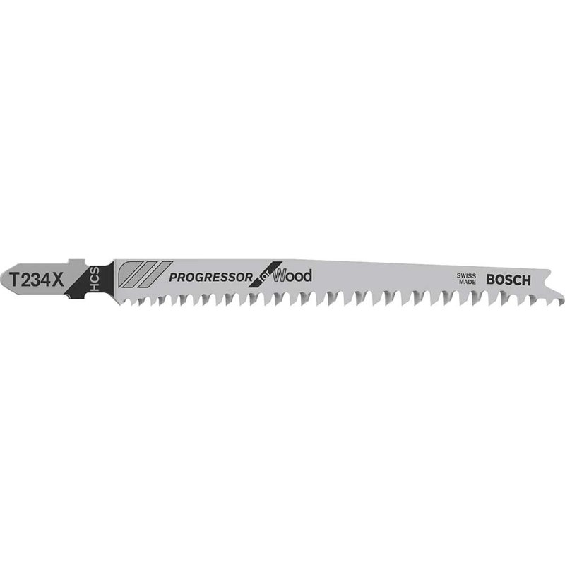 Bosch Powertool Accessories T 234 X Progressor for Wood Jigsaw Blade 117mm Pack of 5 2608633528