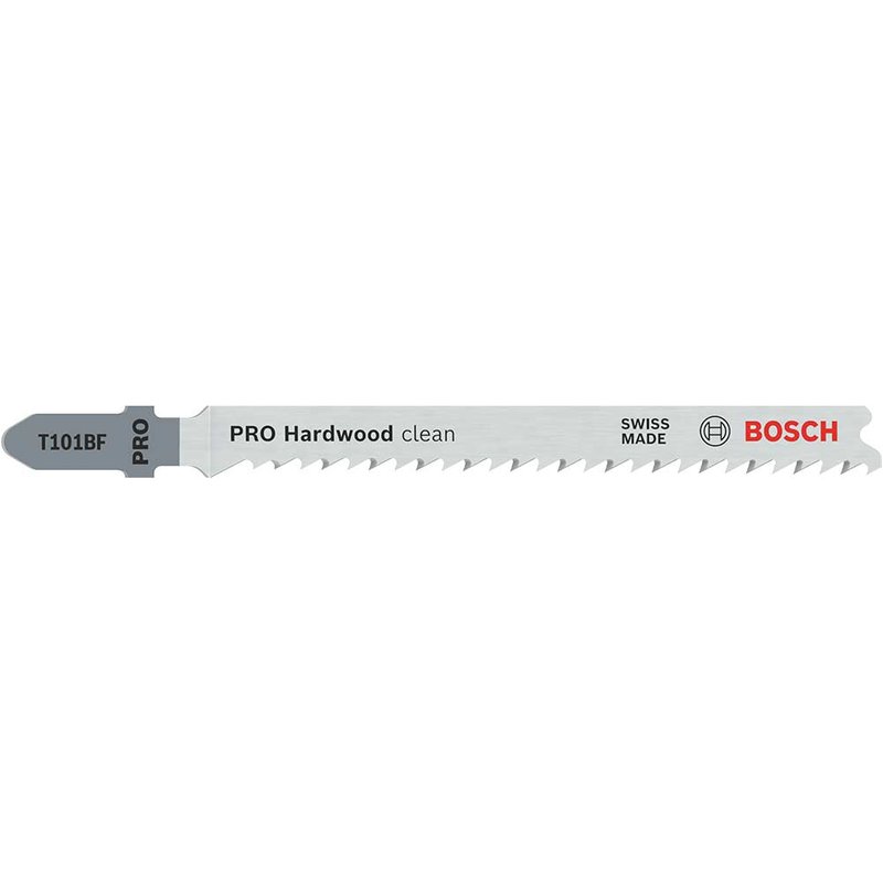Bosch Powertool Accessories PRO Hardwood clean T101BF Jigsaw Blade 100mm Pack of 5 2608634234