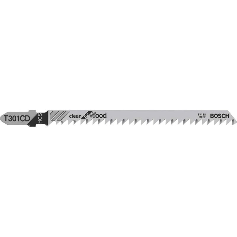 Bosch Powertool Accessories T 301 CD Clean for Wood Jigsaw Blade 100mm Pack of 5 2608637590