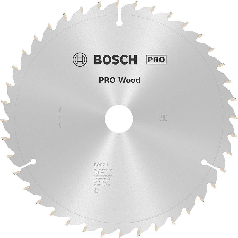 Bosch PRO Optiline Wood Cutting Mitre Saw Blade 254mm 40T 30mm