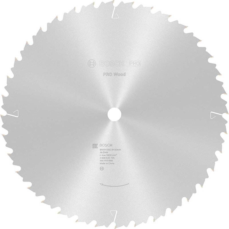 Bosch PRO Wood Cutting Table Saw Blade 500mm 36T 30mm