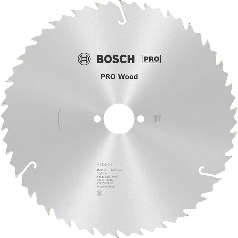 Bosch PRO Speedline Wood Cutting Saw Blade 230mm 30T 30mm