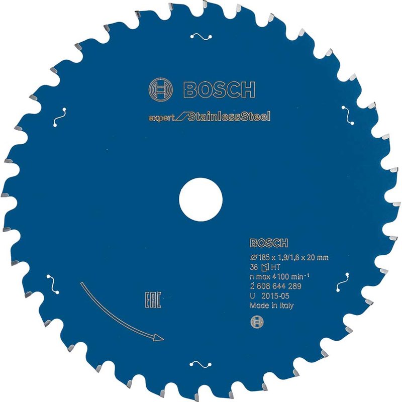 Bosch EXPERT Stainless Steel Cutting Saw Blade 185mm 36T 20mm