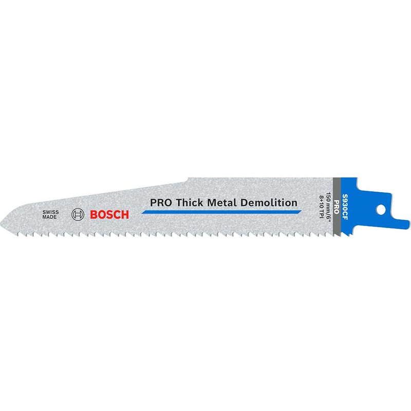 Bosch Powertool Accessories PRO Thick Metal Demolition S930CF Blade 150mm 8+10 TPI (Pack 5) 2608657527