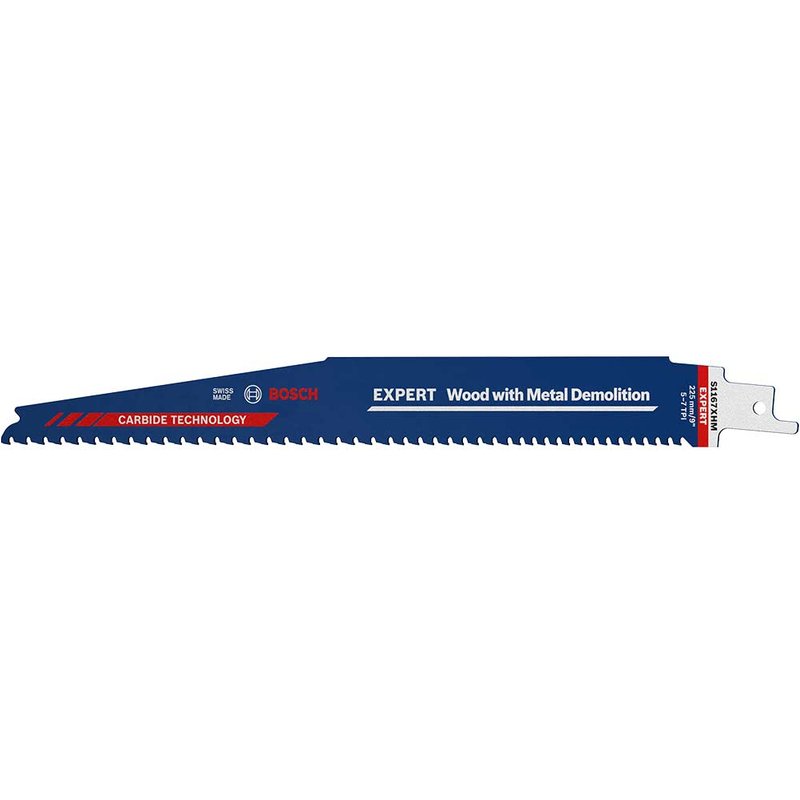 Bosch EXPERT S1167XHM Tough Metal Embedded Wood Reciprocating Sabre Saw Blades 225mm Pack of 3