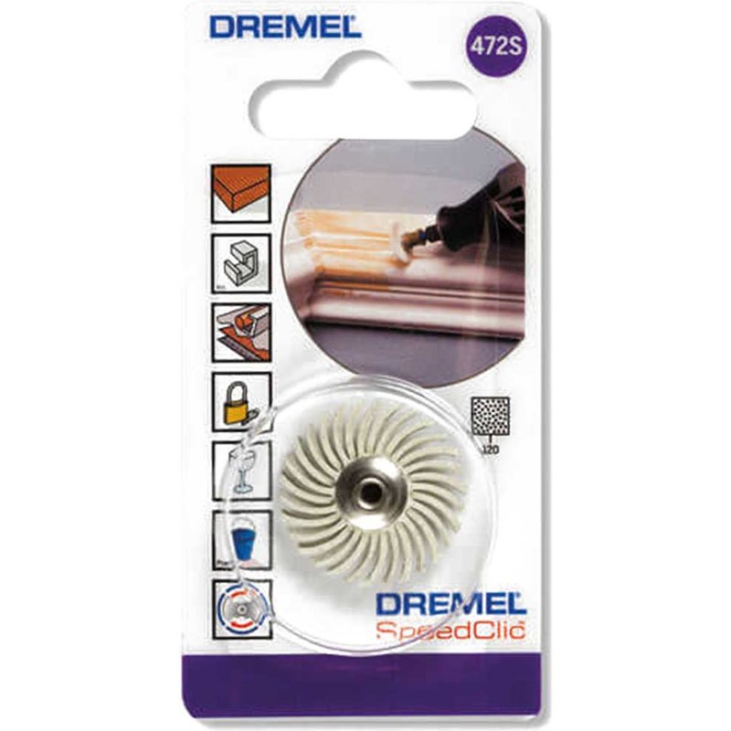Dremel EZ SpeedClic Detail Abrasive Brush 25mm 120g Pack of 1