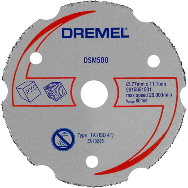 Dremel DSM500 Multipurpose Cutting Wheel for DSM20 77mm Pack of 1