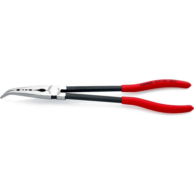 Knipex 28 81 280 Long Reach Bent Needle Nose Pliers 280mm 28 81 280 SB