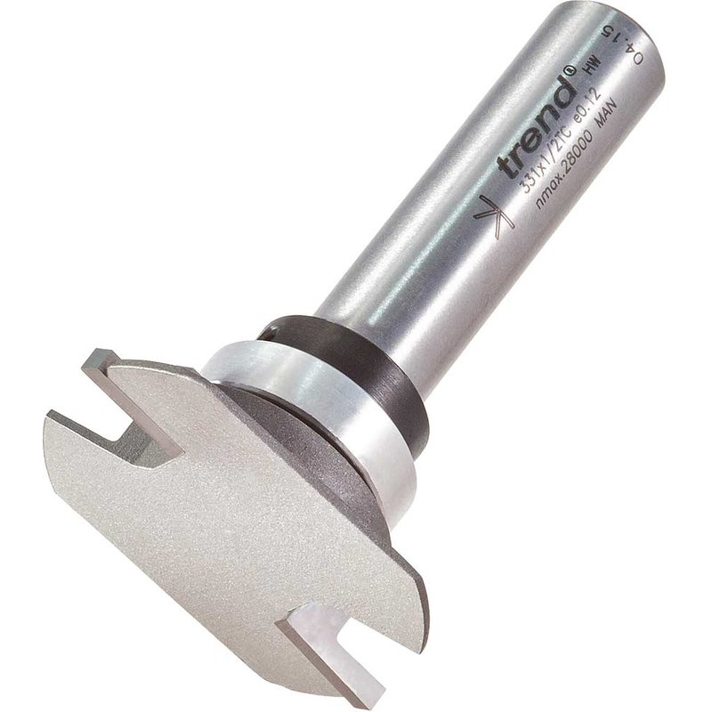 Trend Aquamac 63 Cutter Aquatex P6 Recess Router Cutter 41.3mm 4.8mm 1/2"