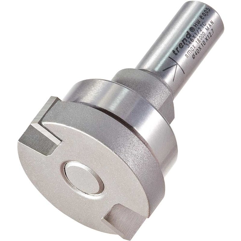 Trend Bearing Guided Intumescent Recess Router Cutter 40mm 10mm 1/2"