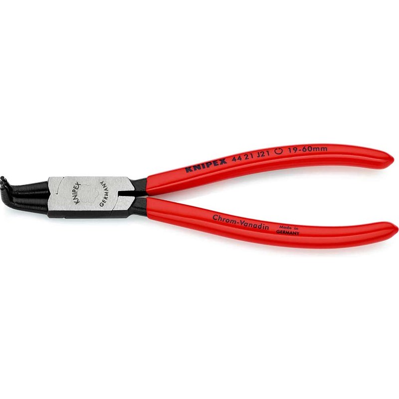 Knipex 48 21 J21 Precision Circlip Pliers Internal 90° Bent 19-60mm 48 21 J21 SB