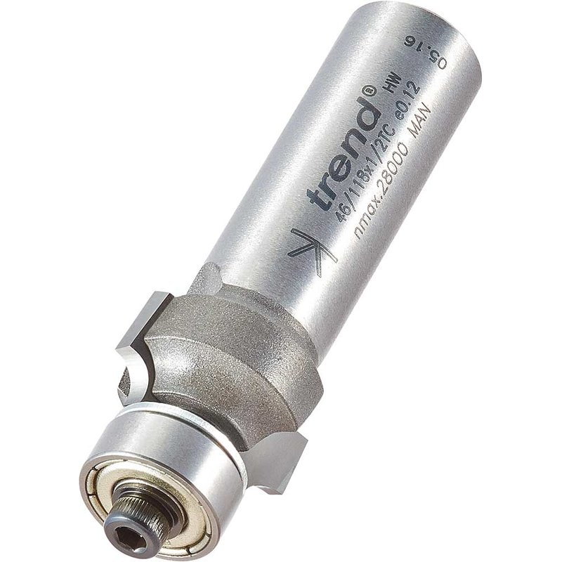 Trend Bearing Guided Ovolo and Round Router Cutter 18.7mm 9.5mm 1/2"