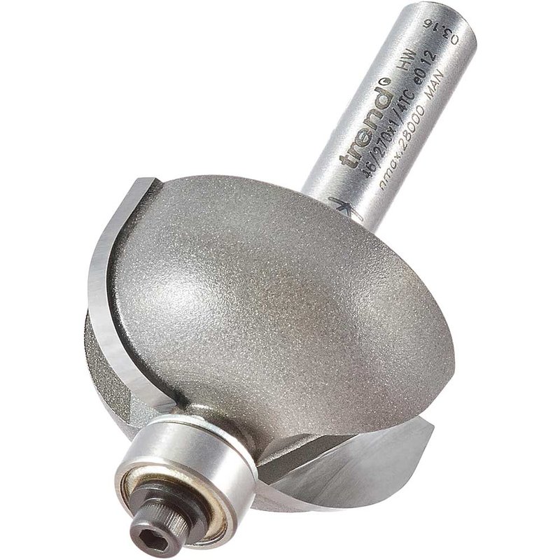 Trend Cove Bearing Guided Router Cutter 28.5mm 14mm 1/4"