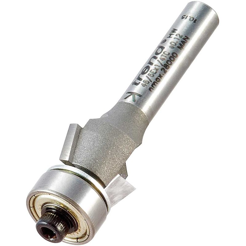 Trend Bearing Guided Bevel Trimmer Router Cutter 15.9mm 6.3mm 1/4"